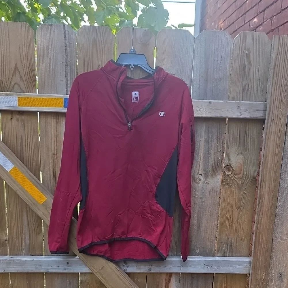 Champion Women's Burgundy and Black Jacket